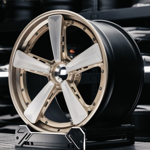 Jantes forgées BND-05 de luxe en titane poli argenté à trois pièces de 19, 20 <span class=keywords><strong>et</strong></span> 21 pouces pour Porsche 911 Turbo S Ferrari F8 - Product Image 4