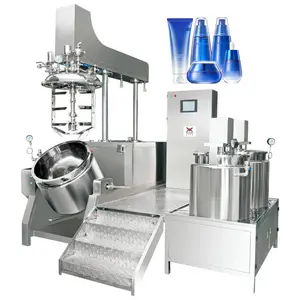 100L 200L 500L Stainless steel Ointment Cream homogenizer blend Vacuum Emulsifying mixing Machine