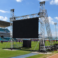 Estructura de Soporte para Pantalla de Exhibición, Estructura Modular de Aleación de Aluminio Compacta para Stand de Exhibición, Pantalla LED, Capacidad de Carga de 200 kg
