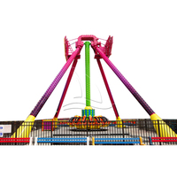 Équipement de terrain de jeu fou jeux pour adultes grand pendule gyro swing ride à vendre