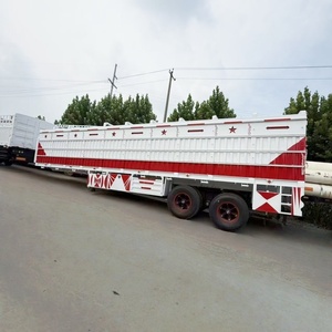 Clôture de bonne qualité fabricants de la Chine Cargo <span class=keywords><strong>semi</strong></span>-<span class=keywords><strong>remorque</strong></span> camion 2 essieux bétail Transport lâche <span class=keywords><strong>semi</strong></span>-<span class=keywords><strong>remorque</strong></span> camion pour le Soudan - Product Image 2