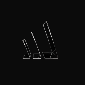 Rõ ràng Acrylic hình chữ L bảng dấu hiệu chủ hiển thị trong suốt đứng cho menu nhà hàng - Product Image 5