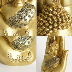 Populaire Feng Shui Style Résine Religieux <span class=keywords><strong>Bouddha</strong></span> Statue <span class=keywords><strong>Main</strong></span> Forme Bureau Table Décoration pour Méditation Ornements Décor À La Maison - Product Image 5