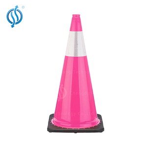 Cono de Tráfico Reflectante de <span class=keywords><strong>PVC</strong></span> Suave de 29 Pulgadas (72 cm, 720 mm) con Collarín, Varios Tamaños Disponibles, Suministro de Fábrica - Product Image 6