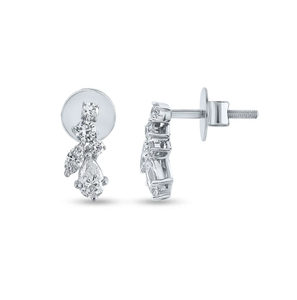 Boucles d'oreilles rondes minimalistes en diamant avec des pierres de haute clarté et une expérience de port confortable Fournisseur indien - Product Image 6