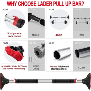 Harbour Home Gym <strong>Exercise</strong> Fitness Workout Pull up <strong>Bar</strong> for Doorway Body Workout Chin up <strong>Bar</strong> - Product Image 2