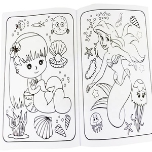 Livres de <span class=keywords><strong>coloriage</strong></span> personnalisés en gros pour enfants Billie Kids, couverture souple, papier artistique, avec impression de logo personnalisé - Product Image 4