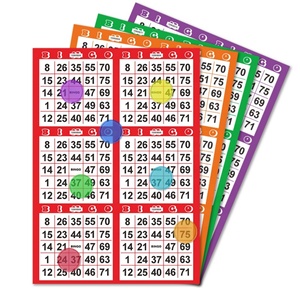 Descuentos por Compras al por Mayor, Entrega Rápida, Servicio de Impresión de Tarjetas de Bingo Personalizadas para Fiestas y Eventos - Product Image 1