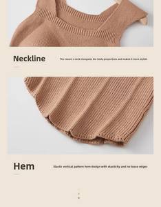 Suéter de estilo informal <span class=keywords><strong>para</strong></span> <span class=keywords><strong>mujer</strong></span>, chaleco de otoño e invierno, cinturón de hombro ancho, camisa Base de punto cálido integrada, almohadilla <span class=keywords><strong>para</strong></span> el pecho transpirable - Product Image 4