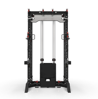 POWERMAN - Máquina de Gimnasio Multifuncional con Sistema de Poleas y Cables, Power Rack Smith, la Más Nueva del Mercado
