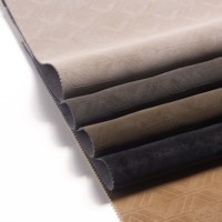 Cuir synthétique gaufré PU à motif hexagonal, épaisseur 0,75 mm, modèle de vêtement P-302-15