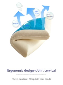 Travesseiro de pescoço ortopédico, travesseiro para coluna cervical, espuma de memória respirável, <span class=keywords><strong>gel</strong></span> refrescante, venda imperdível - Product Image 5