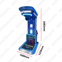 Machine de poinçonnage de jeu d'arcade à pièces Metal Dragon Fist 3 Machine d'arcade de boxe Machine de boxe de poinçonnage