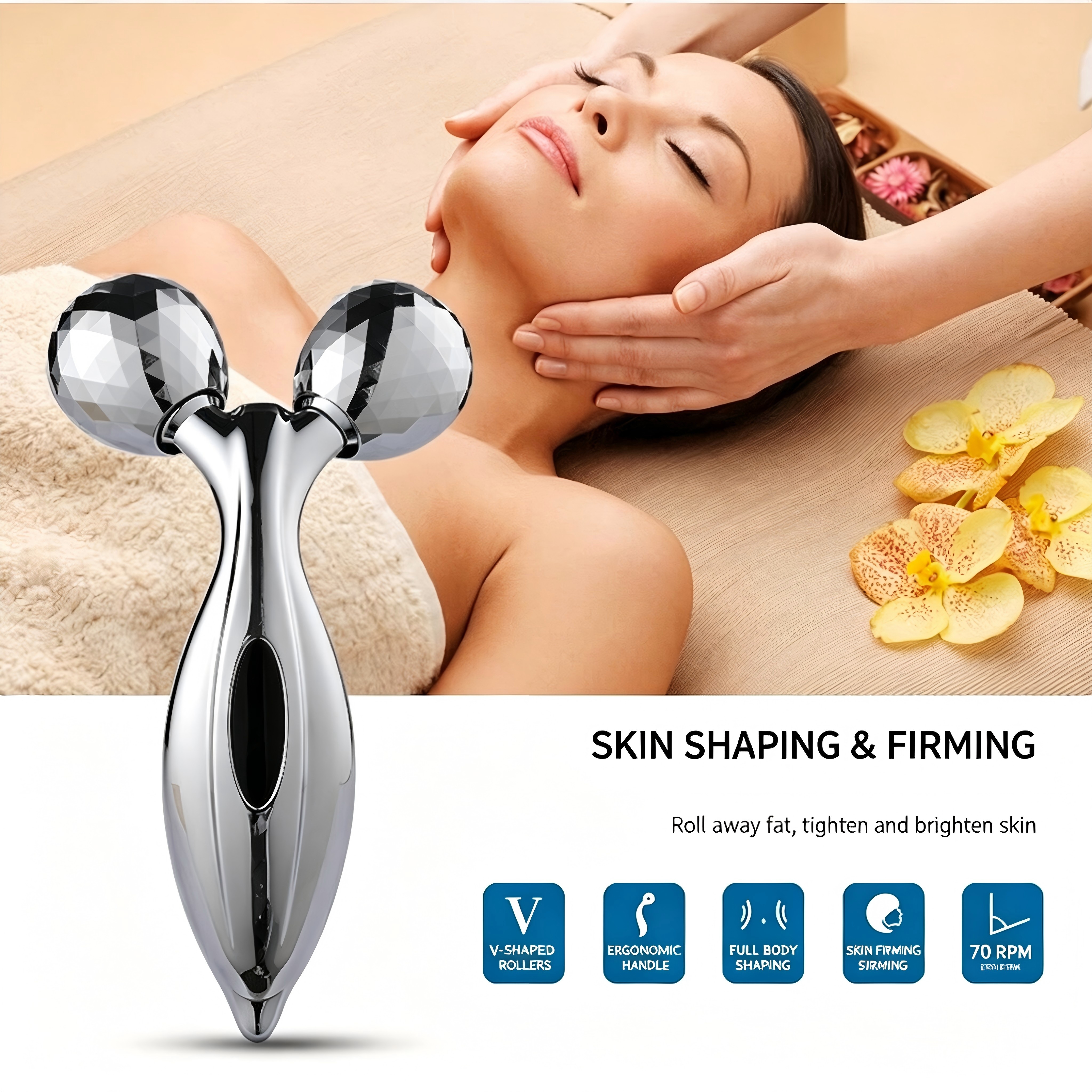 3D Manual Face & Body Shape Massage Massager 360