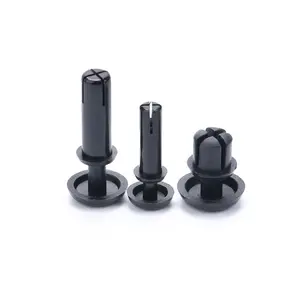 Plastic Snap Rivet Black White Natural Push Lock Pin Nylon Snap Rivet