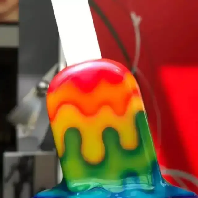 Galeri için yeni stok varış erime Popsicle özelleştirmek renk boyutu diy ev dekoru pop dondurma heykel