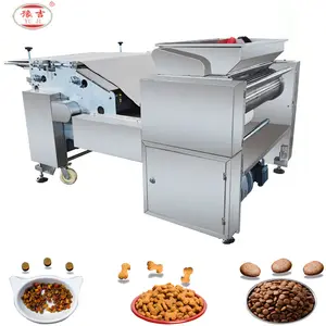 Mesin pengolah makanan hewan peliharaan otomatis penuh, mesin makanan ringan hewan peliharaan lini produksi makanan kucing