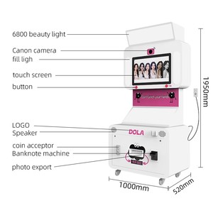 Coque de photomaton personnalisée, photomaton numérique avec <span class=keywords><strong>appareil</strong></span> <span class=keywords><strong>photo</strong></span> à pixels de 2400W, <span class=keywords><strong>appareil</strong></span> <span class=keywords><strong>photo</strong></span> à pièces, photomaton pour passeport - Product Image 3