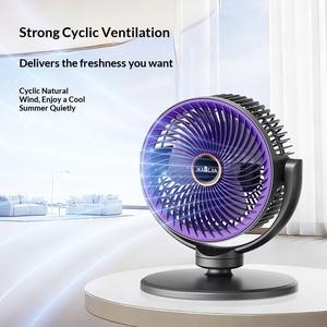 Ventilateur oscillant portable sur pied, rechargeable, télécommandé, silencieux (36 dB), 4000-6000 mAh, idéal pour dortoir et bureau - Product Image 4