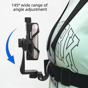 Support de téléphone Hongdak avec adaptateur de base de type J, <span class=keywords><strong>accessoires</strong></span> de fixation sur poitrine pour GoPro avec kit caméra 5-en-1 et sangle de poitrine - Product Image 4