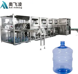 Fully Automatic 20L Bucket Pure Water Filling Machine 600BPH 5 Gallon Water Production Line