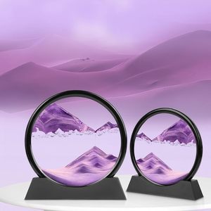 Immagine di arte della sabbia in movimento all'ingrosso-3D sabbie mobili pittura decorazione-vetro rotondo 3D profondo mare Sandscape-<span class=keywords><strong>rilassante</strong></span> decorazione domestica - Product Image 6