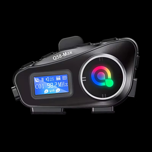 Motorcycle Headset <strong>Intercom</strong> <strong>Helmet</strong> Headphone ABS Material Support TF Card MP3 Mixing Music Sharing <strong>FM</strong> Waterproof - Product Image 3