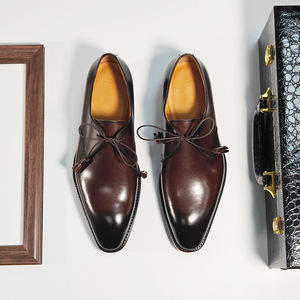 أحذية رجالية إيطالية فاخرة عالية الجودة من جلد العجل، أحذية رسمية للرجال مصنوعة يدويًا بتقنية جوديير، أحذية رسمية وأكسفورد للعمل والمكتب - Product Image 4