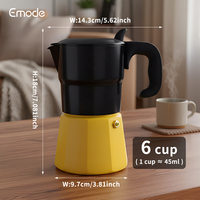 Cafetière Moka en aluminium de style italien classique, cafetière italienne, moka pot, machine à expresso pour cuisinière