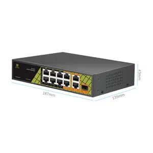 OEM High Power 8 Port 10/100/1000Mbps Poe Switch 8ports PoE++ Switch Gigabit with bt Protocol Single Port Max Support 60W