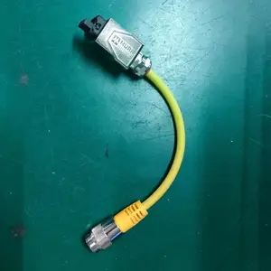 Mini changement 7/8 "5 broches angle PIN mâle connecteur circulaire d'alimentation avec câble en PVC étanche connecter le connecteur murr