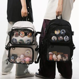 Customized Multifunctional DIY Two Piece Set <b>Large</b> Capacity Transparent Pocket Detachable Sling Ita <b>Backpack</b> Bag - Product Image 4