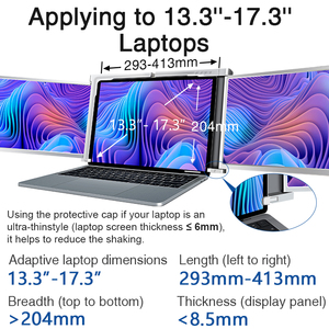 13.3 pouces tout-en-un <span class=keywords><strong>PC</strong></span> extensible IPS LCD TRIPLE écran 2e panneau d'affichage tactile capacitif Compatible pour les moniteurs LCD d'ordinateur portable - Product Image 5