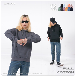 Peso pesado 100% algodón sudaderas <span class=keywords><strong>con</strong></span> capucha en blanco hombres logotipo impreso personalizado hombres 450 Gsm grueso Unisex francés Terry sudaderas <span class=keywords><strong>con</strong></span> capucha sueltas - Product Image 3
