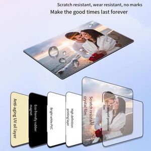 LOGOTIPO personalizado de alta calidad, papel de cobre DIY, imagen de impresión en 4 colores <span class=keywords><strong>con</strong></span> imán de nevera de goma de PVC autoadhesivo de cristal - Product Image 2