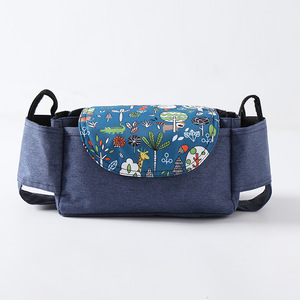 Sac de rangement fonctionnel Ivy pour poussette, imprimé flèche grise, résistant à l'eau, design multi-compartiments - Product Image 5
