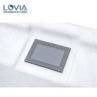Piscine Spa Rectangulaire Autoportante Moderne LOVIA ZR7861 en Acrylique avec Cascade Écologique et Panneau de Contrôle Intelligent pour Extérieur