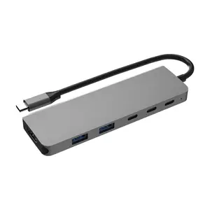 סוג-c כדי hdmi 4k @ 60hz usb hub מחשב נייד pd 10gbps למחשב נייד 3 מתאם usb 3.0 סוג c hub