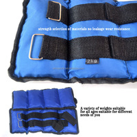 Équipement de boxe ERIC haut de gamme : Sac de sable lesté pour cheville et poignet en tissu Oxford et néoprène, avec sable de fer pur, personnalisable