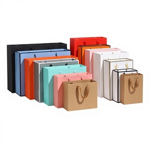 <span class=keywords><strong>Sac</strong></span> fourre-tout en papier kraft biodégradable et écologique, multi-tailles, durable, impression offset, pour supermarché, exposition, cadeaux - Product Image 1