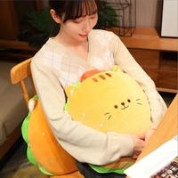 Hamburger mignon en peluche oreiller de sieste filles bureau prix usine Hamburger en peluche jouet
