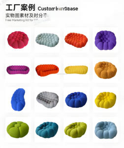 Venta al por mayor creativo panal burbuja diseño Oficina vacío compresión sofá alto rebote ocio burbuja sofá perezoso sofá - Product Image 6