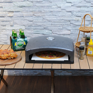 Pizza Oven 40x35x14 Cm Gas Powered Metal Housing Easy Clean Outdoor Use - Product Image 1