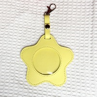 Pochette de rangement et de présentation en cuir PU en forme d'étoile de 58 mm pour badges, porte-clés, épingles et broches d'anime, accessoires de collection pour Itabag