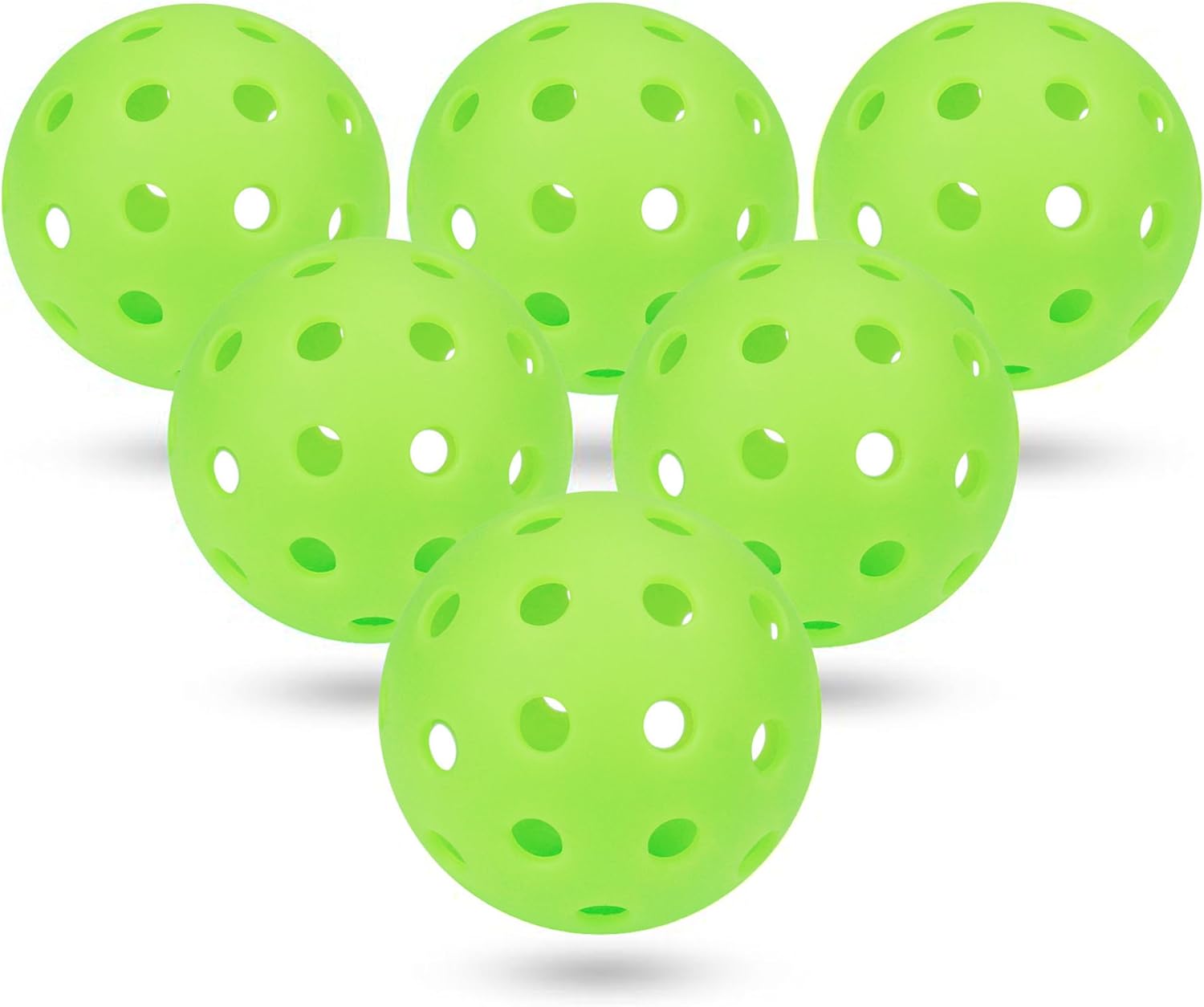 Pickleball Ball Set Outdoor Pickleball Balls Green Durable and Consistent Bounce Pickleball Accessories