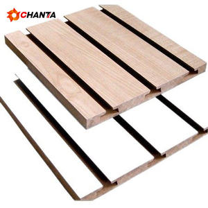 <span class=keywords><strong>Plaque</strong></span> rainurée moderne E1 double face en <span class=keywords><strong>MDF</strong></span> mélaminé résistant à l'humidité pour habillage de porte - Product Image 5