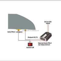 PDLC Schaltbare Autofenster-Tönung Auto PDLC Smart Film Fenster Abnehmbare Elektrochrome Elektrische Tönung Dekorative Autoglas-Privatsphäre