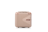 Maleta de Viaje de ABS con Ruedas, Color Oro Rosa Champagne, de Fábrica, 12/14/20/24/28 Pulgadas, Venta al por Mayor, Logotipo Personalizado, Regalo