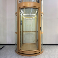 Puerta de Entrada Doble Redonda Dorada para Villa, Textura de Lujo, Apertura Eléctrica Estable, Superficie Resistente al Desgaste, Tamaño Personalizado