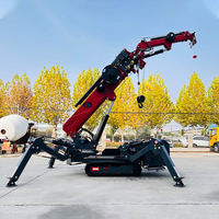 Guindaste Aranha Portátil RST L-320 CE EPA EURO 5 de 2t, 3t, 5t, 8t – Máquina de Elevação e Guindaste Mini Aranha de Esteira de 3 Toneladas